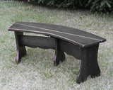 Poly-Luxe Recycled Plastic Curved Bench