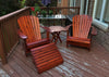 adirondack chairs on a patio
