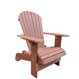 Poly-Luxe Recycled Plastic Folding Upright Adirondack Chair (Large)*