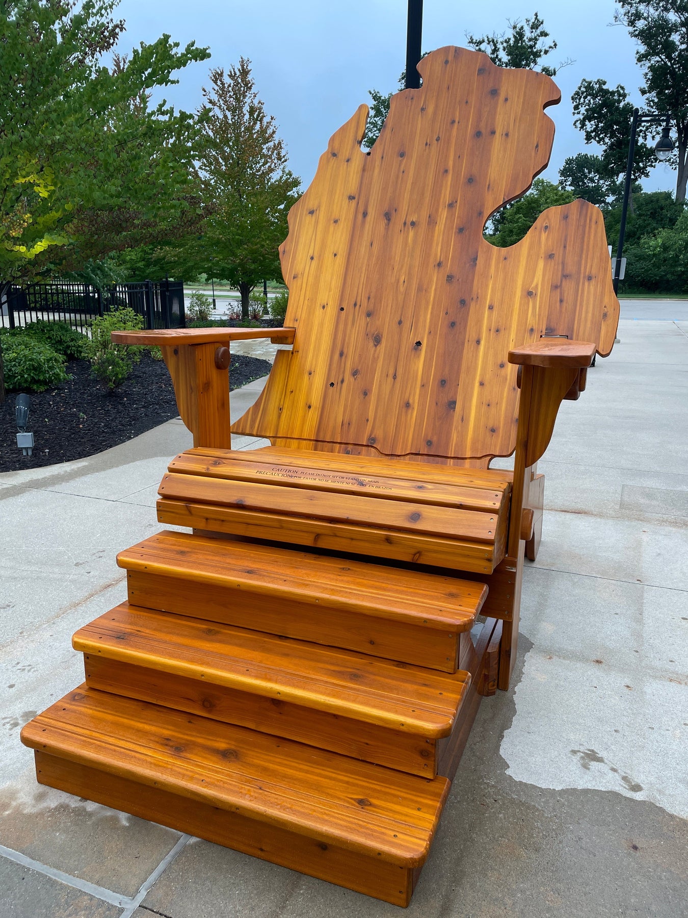 Giant wooden chair for sale sale