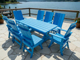 Poly-Luxe Modern Dining Set for 8 with 6' Table