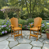Wooden Bar Height Bistro Chair