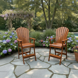 Wooden Bar Height Bistro Chair
