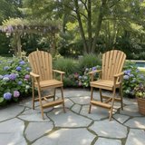 Wooden Bar Height Bistro Chair
