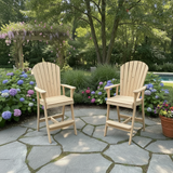 Wooden Bar Height Bistro Chair