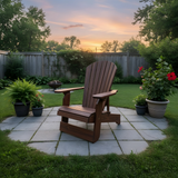 Wooden Royal Upright Reclining Adirondack Chair, easiest to get in and out of, partial kit(Large)