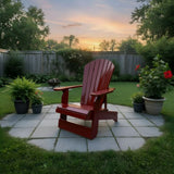 Wooden Royal Upright Reclining Adirondack Chair, easiest to get in and out of, partial kit(Large)