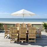 Dining Set for 8 with 6' Trestle Table