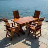 Wooden Modern Dining Set for 4 with 5' Table