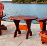 Wooden Oval Side Table