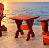 Wooden 24" Square Side Table