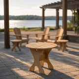 Wooden 24" Round Side Table