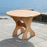 Wooden Oval Side Table