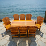 Dining Set for 8 with 6' Trestle Table