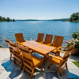 Wooden Modern Dining Set for 8 with 6' Table