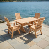 Wooden Modern Dining Set for 4 with 5' Table