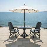Poly-Luxe Dining Set for 2 with Pedestal Table