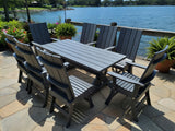 Poly-Luxe Modern Dining Set for 8 with 6' Table