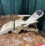 Wooden Royal Elevated Reclining Adirondack Chair (Large)