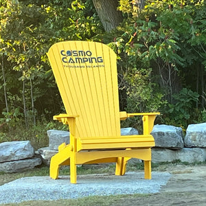 Park workers craft gigantic Adirondack chairs