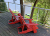 red reclining adirondack chairs