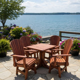 Dining Set for 4 with Pedestal Table