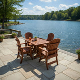 Dining Set for 4 with 4' Trestle Table