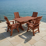 Wooden Modern Dining Set for 4 with 5' Table