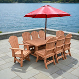 Dining Set for 8 with 6' Trestle Table