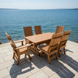 Wooden Modern Dining Set for 6 with 5' Table