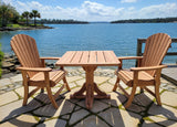 Dining Set for 2 with Pedestal Table