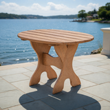Wooden Oval Side Table