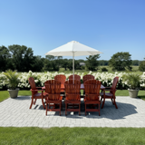 Dining Set for 8 with 6' Trestle Table