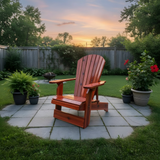 Wooden Royal Upright Reclining Adirondack Chair, easiest to get in and out of, partial kit(Large)