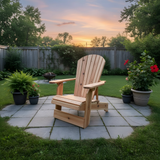 Wooden Royal Upright Reclining Adirondack Chair, easiest to get in and out of, partial kit(Large)