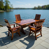 Wooden Modern Dining Set for 4 with 5' Table