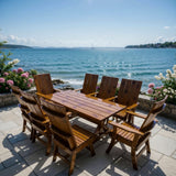 Wooden Modern Dining Set for 8 with 6' Table