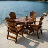 Dining Set for 4 with 4' Trestle Table
