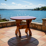 Wooden Oval Side Table