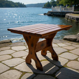 Wooden 24" Square Side Table