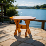 Wooden Oval Side Table