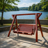 Wooden Family Porch Swing with Frame