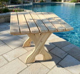 Wooden 24" Square Side Table