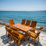 Wooden Modern Dining Set for 8 with 6' Table