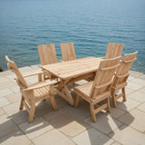 Wooden Modern Dining Set for 6 with 5' Table