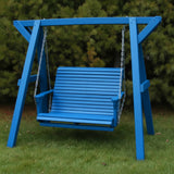 Poly-Luxe Lovers Porch Swing with Frame