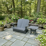 Poly-Luxe Folding Royal Loveseat Adirondack Chair