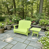 Poly-Luxe Folding Royal Loveseat Adirondack Chair
