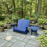 Poly-Luxe Folding Royal Loveseat Adirondack Chair