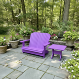 Poly-Luxe Folding Royal Loveseat Adirondack Chair